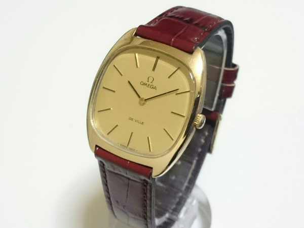 オメガ デビル メンズ 手巻き式 20ミクロンのゴールドコーティング