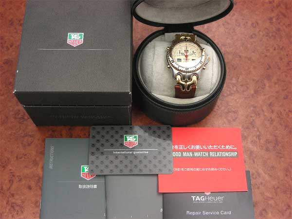 タグ・ホイヤー セナモデル CG1123-0 クオーツ クロノグラフ 保証書