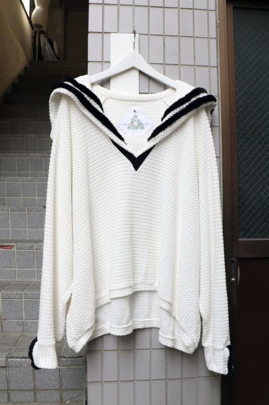 BALMUNG バルムング】セーラービッグサマーニット WHITE