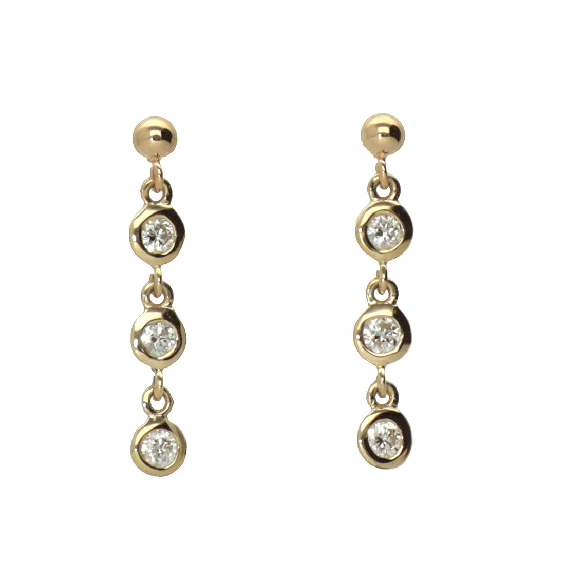 K18 ダイヤモンド 3pc ピアス – anybelle