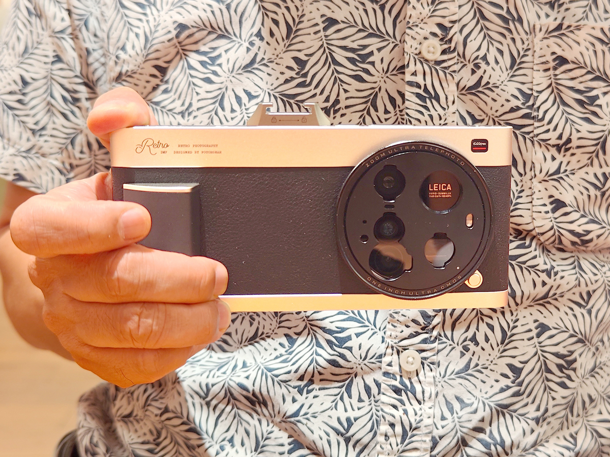 Xiaomi 15 Ultraに装着可なレトロな非純正フォトグラファーキットは