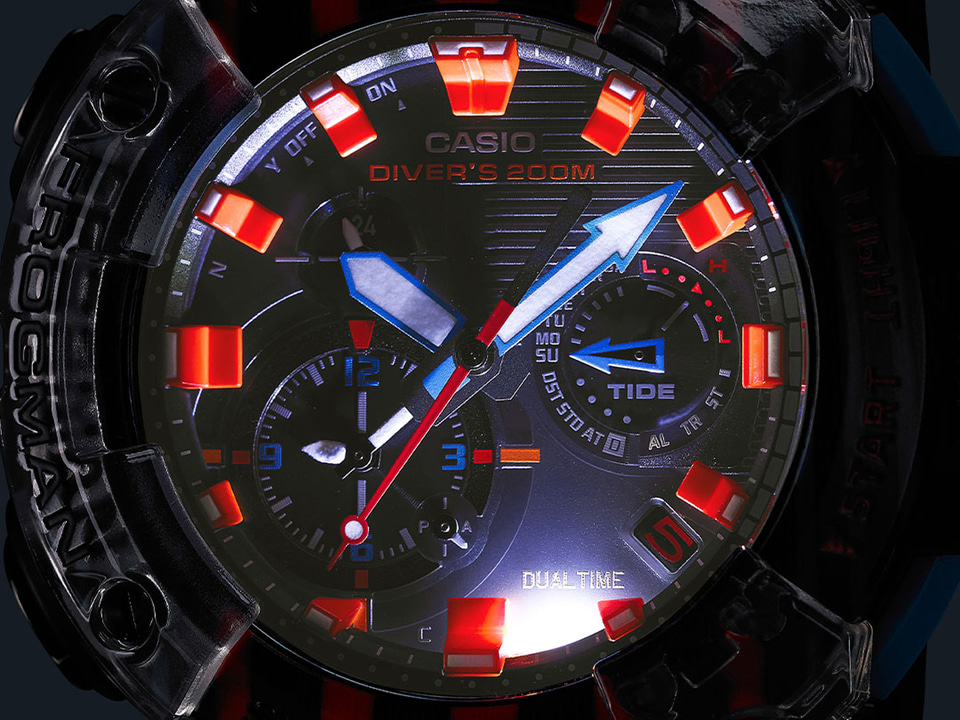 G-SHOCK、200m潜水のダイバーズウォッチ「FROGMAN」に「ヤドクガエル