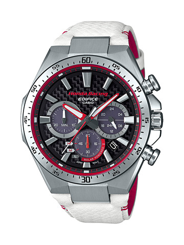 カシオ、「Honda Racing」とコラボした「エディフィス EQS-800HR