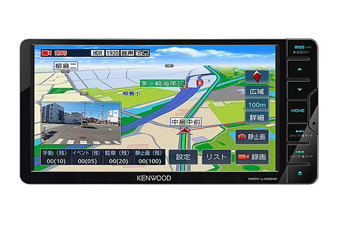 ケンウッド、スマホのようなフリック操作で文字入力できる新型“彩速