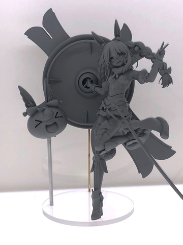 FGO」×ホロライブ・兎田ぺこらさんコラボフィギュアの原型が展示