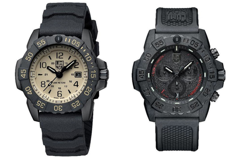 ルミノックスのネイビーシールズ2機種。サンドカラーとクロノグラフ