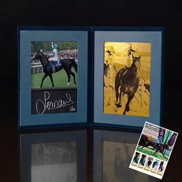 世界最強馬「イクイノックス」純金プレート・純金カード・記念切手