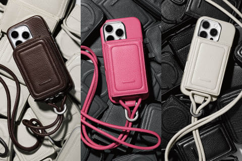 土屋鞄 objcts.io、レザーiPhoneケースにブラウン・ピンク・マシュマロ