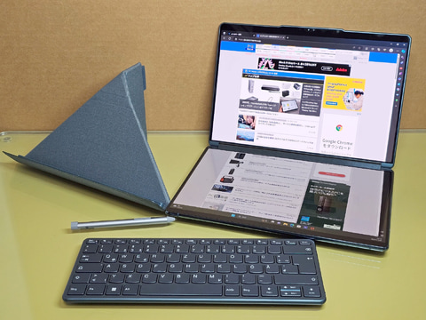 笠原一輝のユビキタス情報局】“七変化”する2画面ノート「Yoga Book 9i