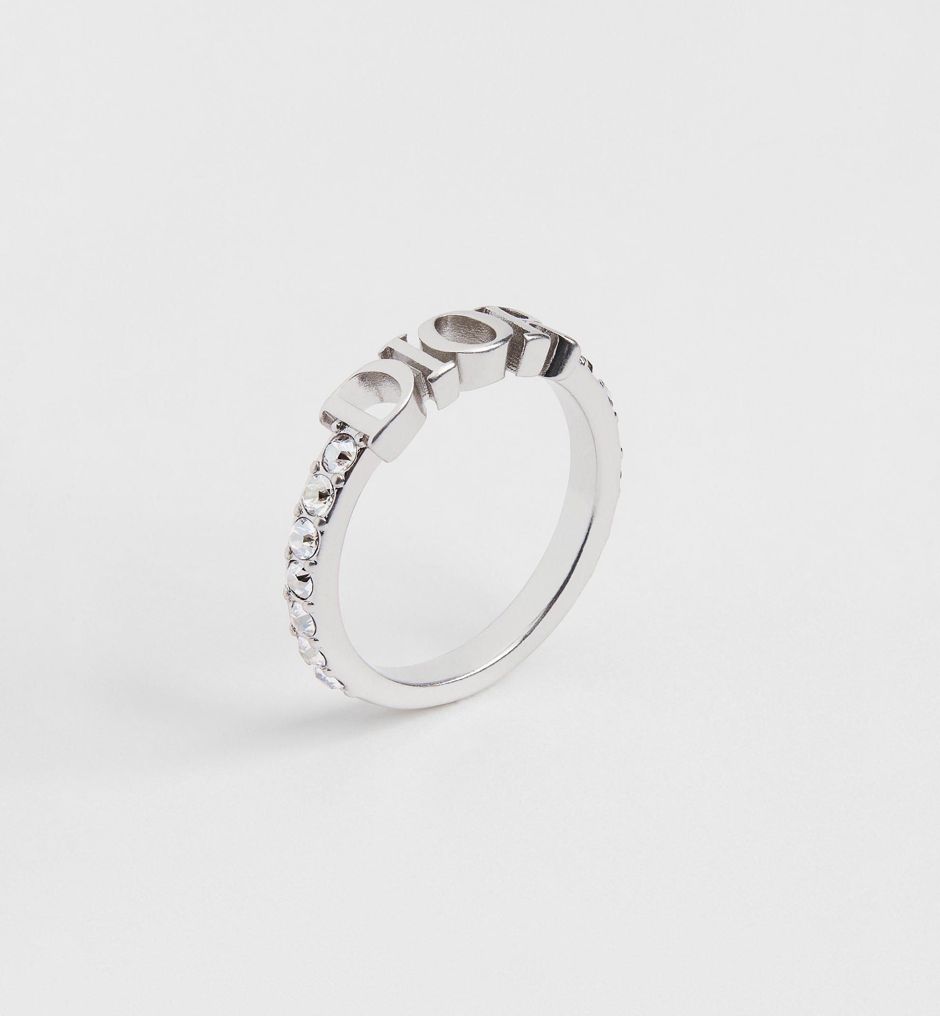 Dio(r)evolution Ring Silver-Finish Metal and Sparkling Crystals | DIOR