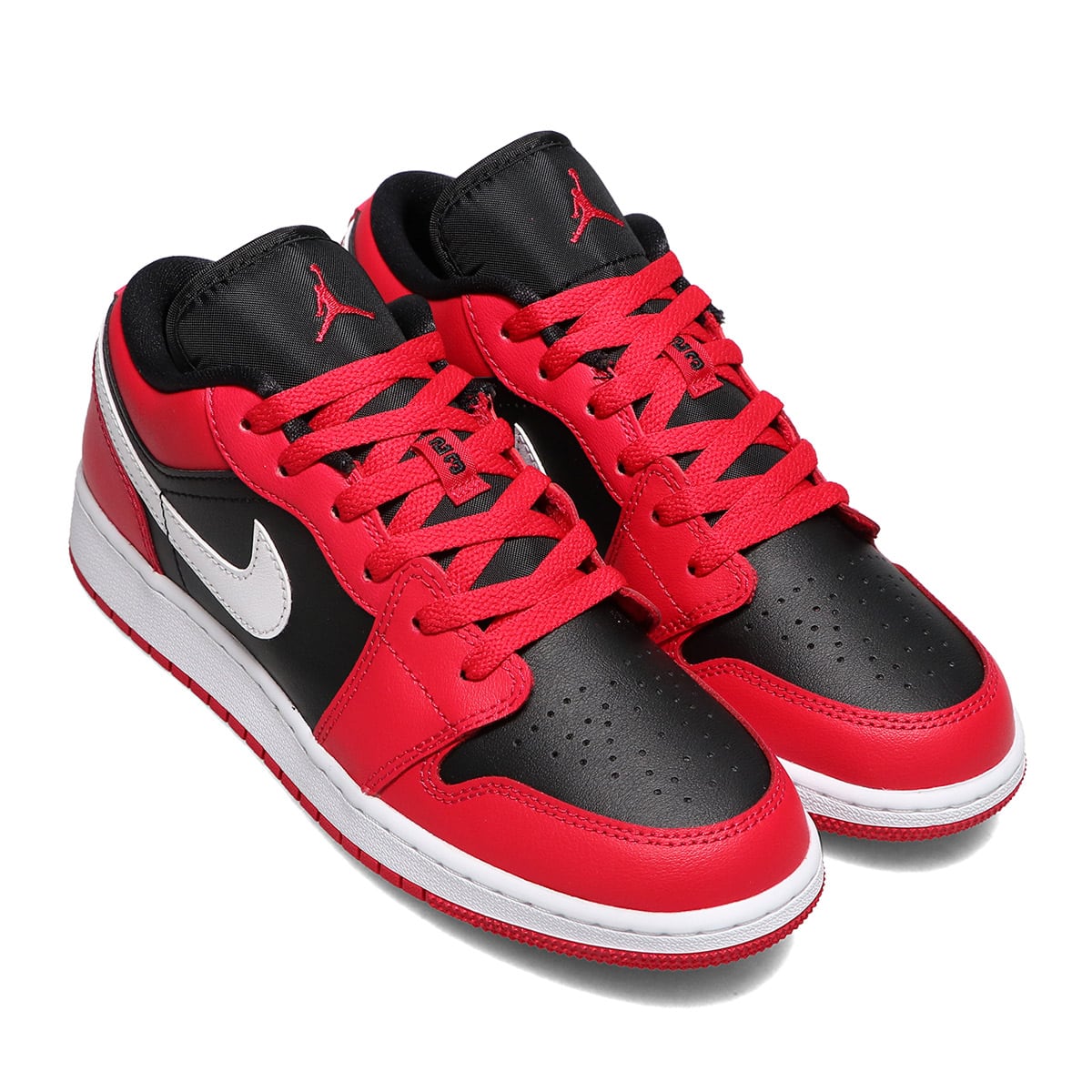 JORDAN BRAND AIR JORDAN 1 LOW (GS) BLACK/WHITE-VERY BERRY 21FA-I