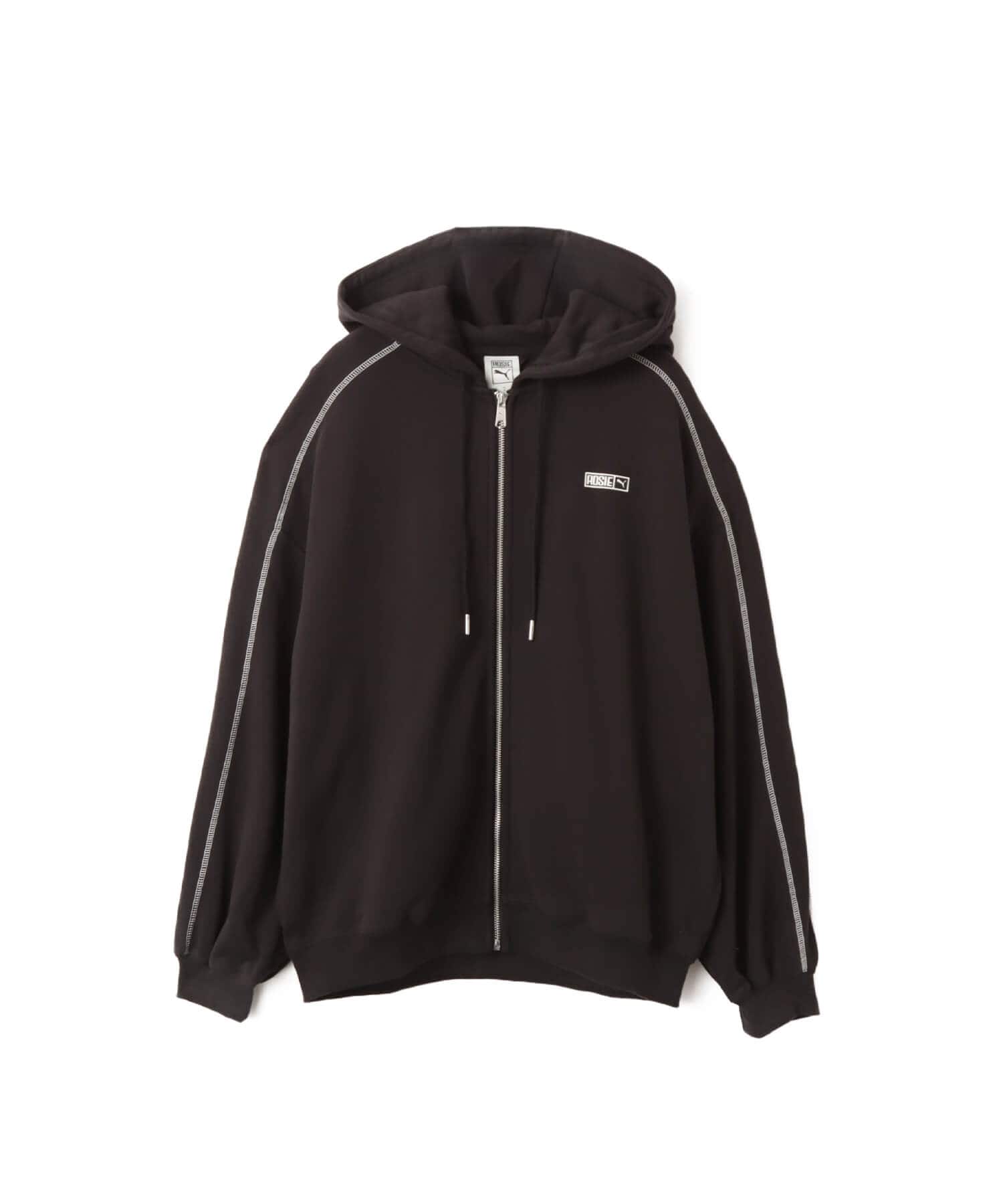 PUMA PUMA x ROSE T7 OVERSIZED FULL-ZIP HOODIE TR PUMA BLACK