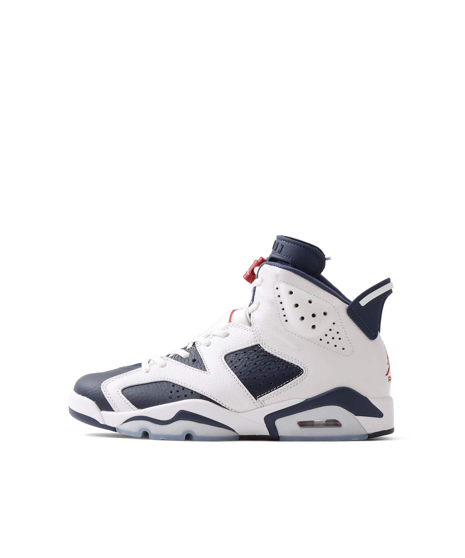 JORDAN BRAND AIR JORDAN 6 RETRO WHITE/VARSITY RED-MIDNIGHT NAVY