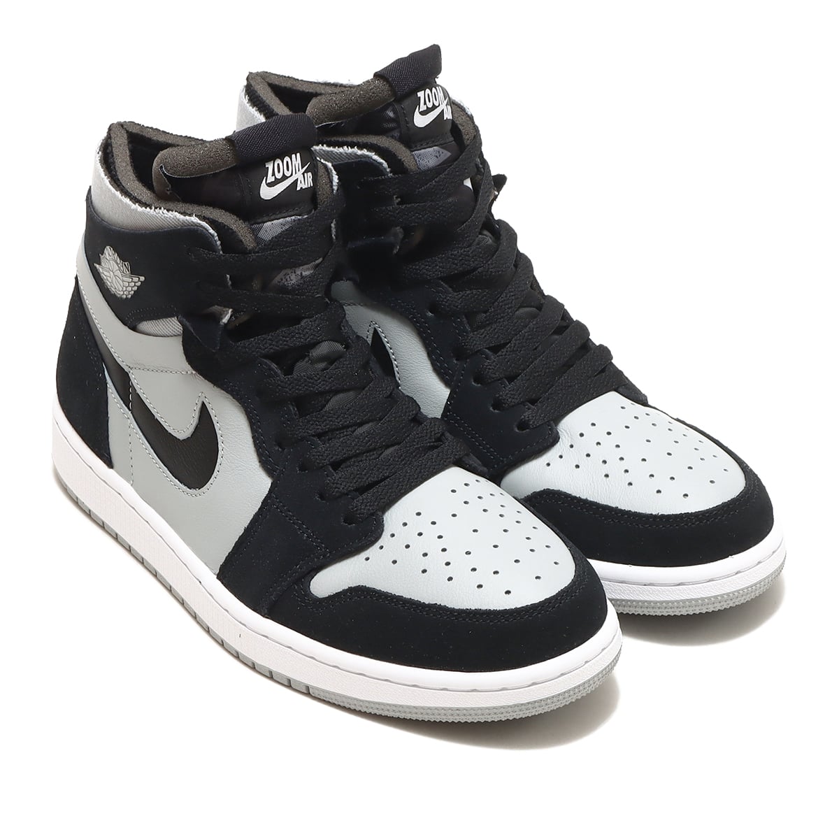 JORDAN BRAND AIR JORDAN 1 ZOOM AIR CMFT BLACK/WHITE-LT SMOKE GREY