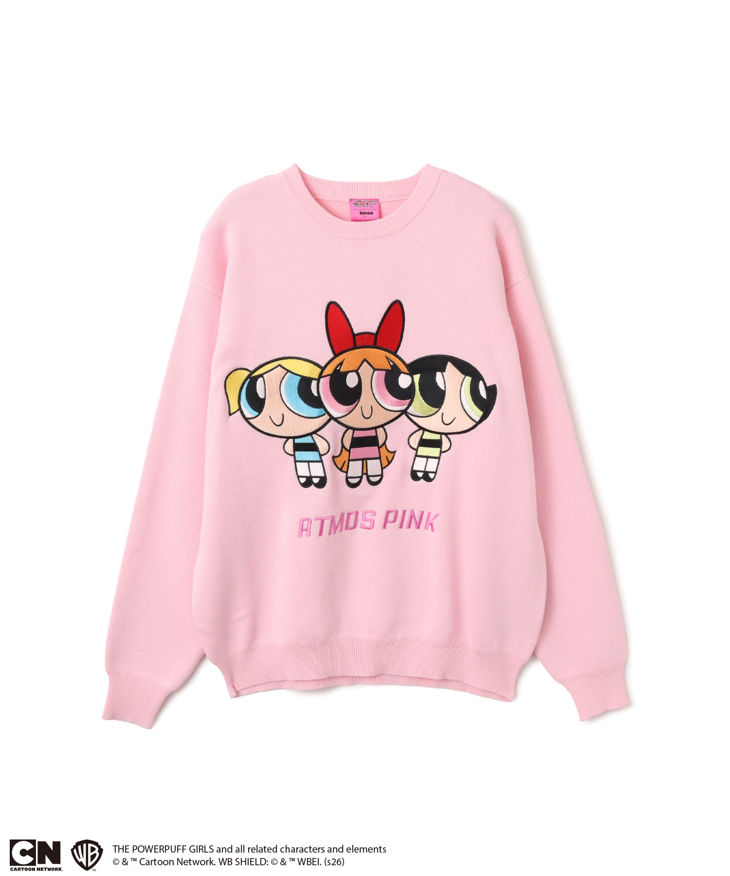 The Powerpuff Girls x atmos pink Embroidary Sweater PINK（ザ