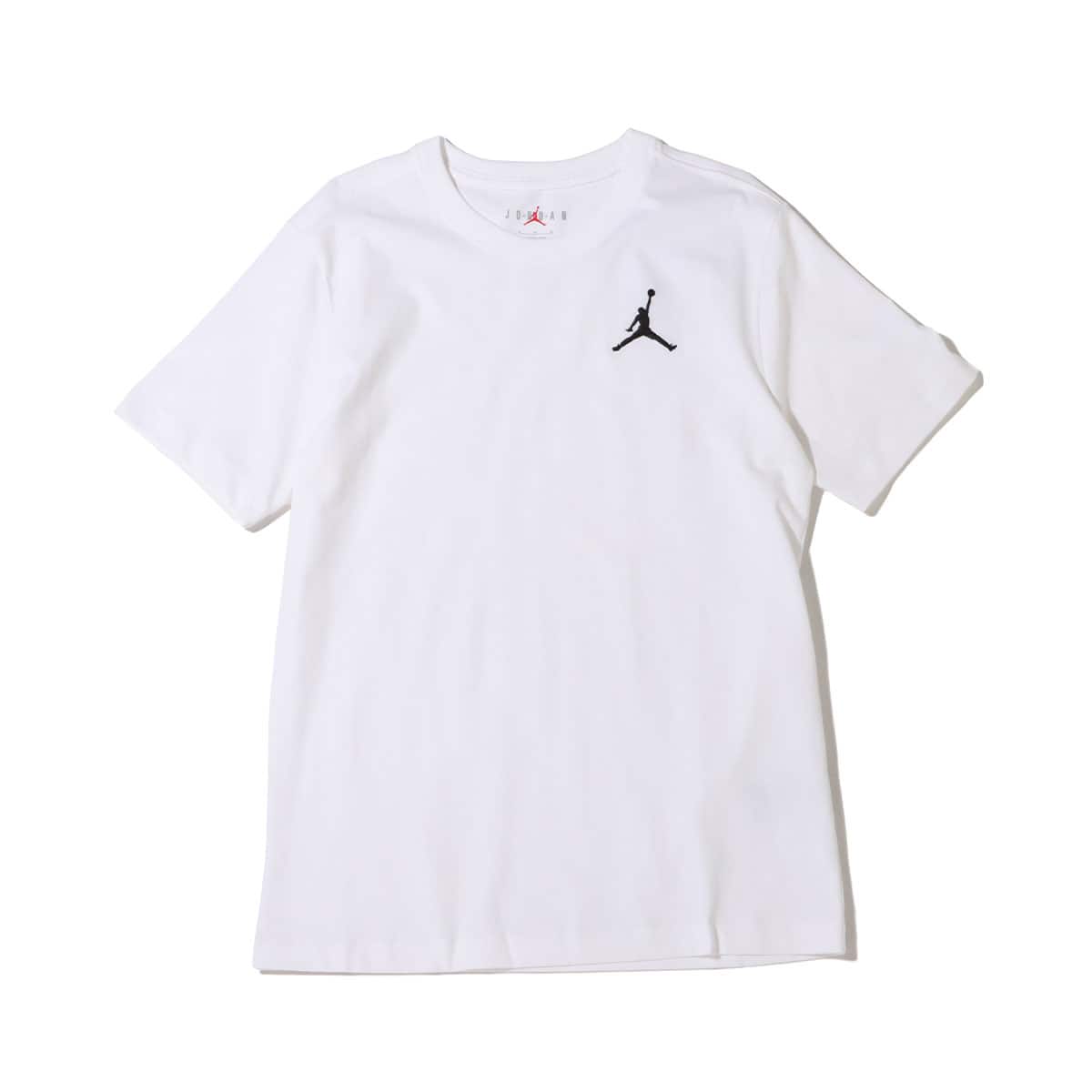 JORDAN BRAND AS M J JUMPMAN EMB SS CREW WHITE/BLACK（ジョーダン