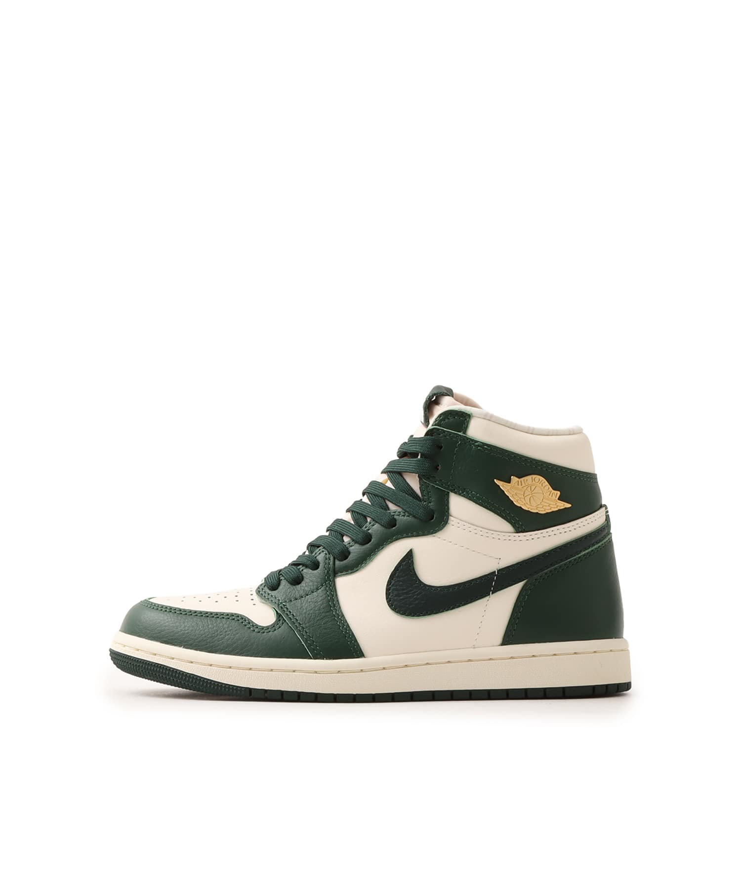 JORDAN BRAND WMNS AIR JORDAN 1 RETRO HI OG PALE IVORY/PRO GREEN