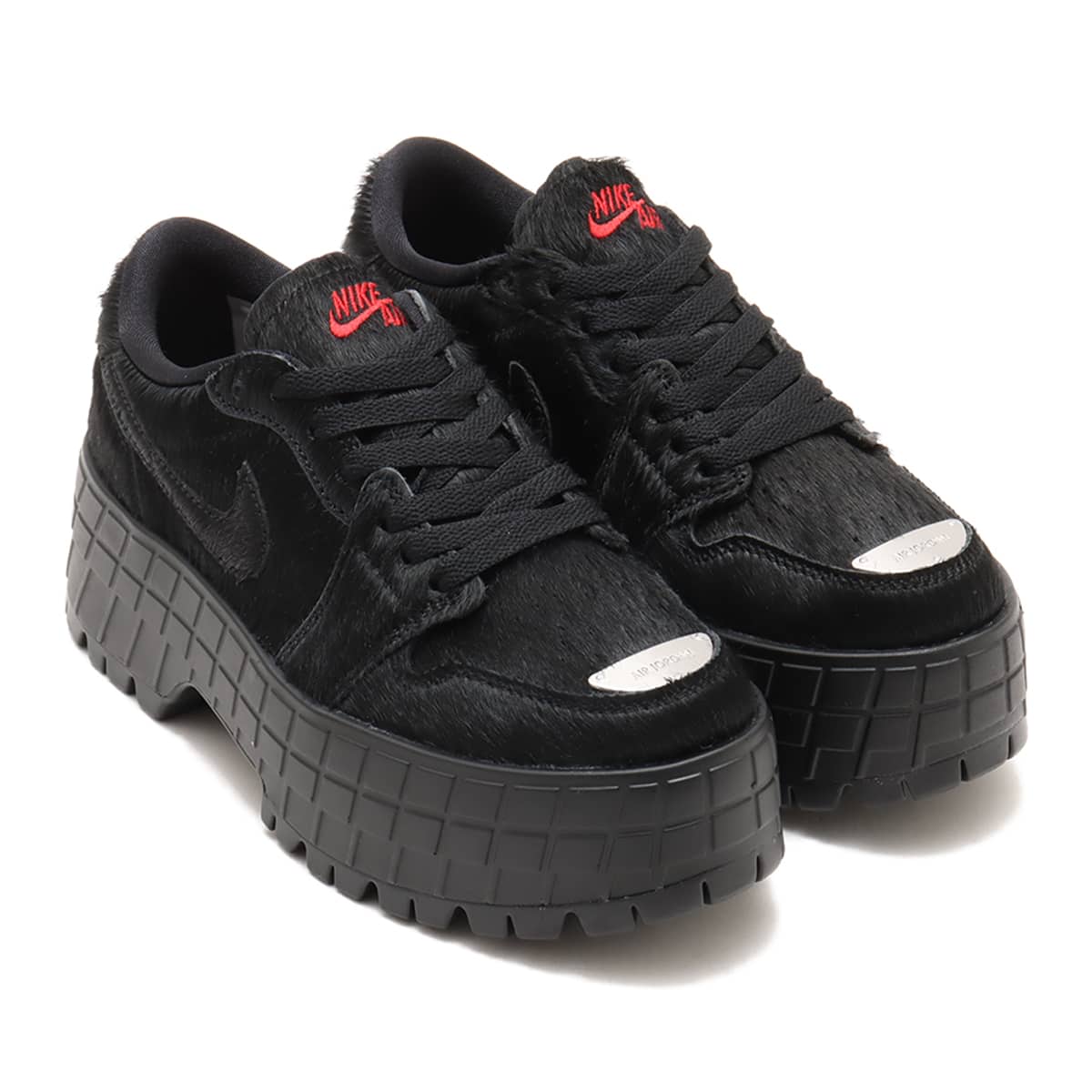 JORDAN BRAND W AIR JORDAN 1 BROOKLYN LOW BLACK/GYM RED-BLACK