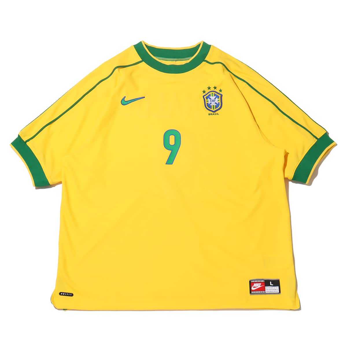 NIKE CBF M NK REISSUE SS JSY EX2 VARSITY MAIZE/PINE GREEN/LUCKY