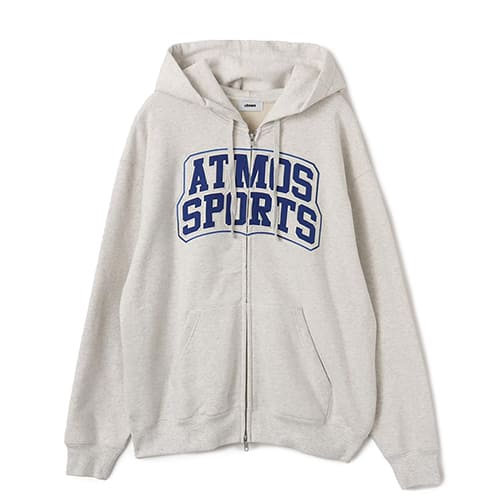 atmos College Logo Zip-up Hooded Sweatshirt BLUE（アトモス
