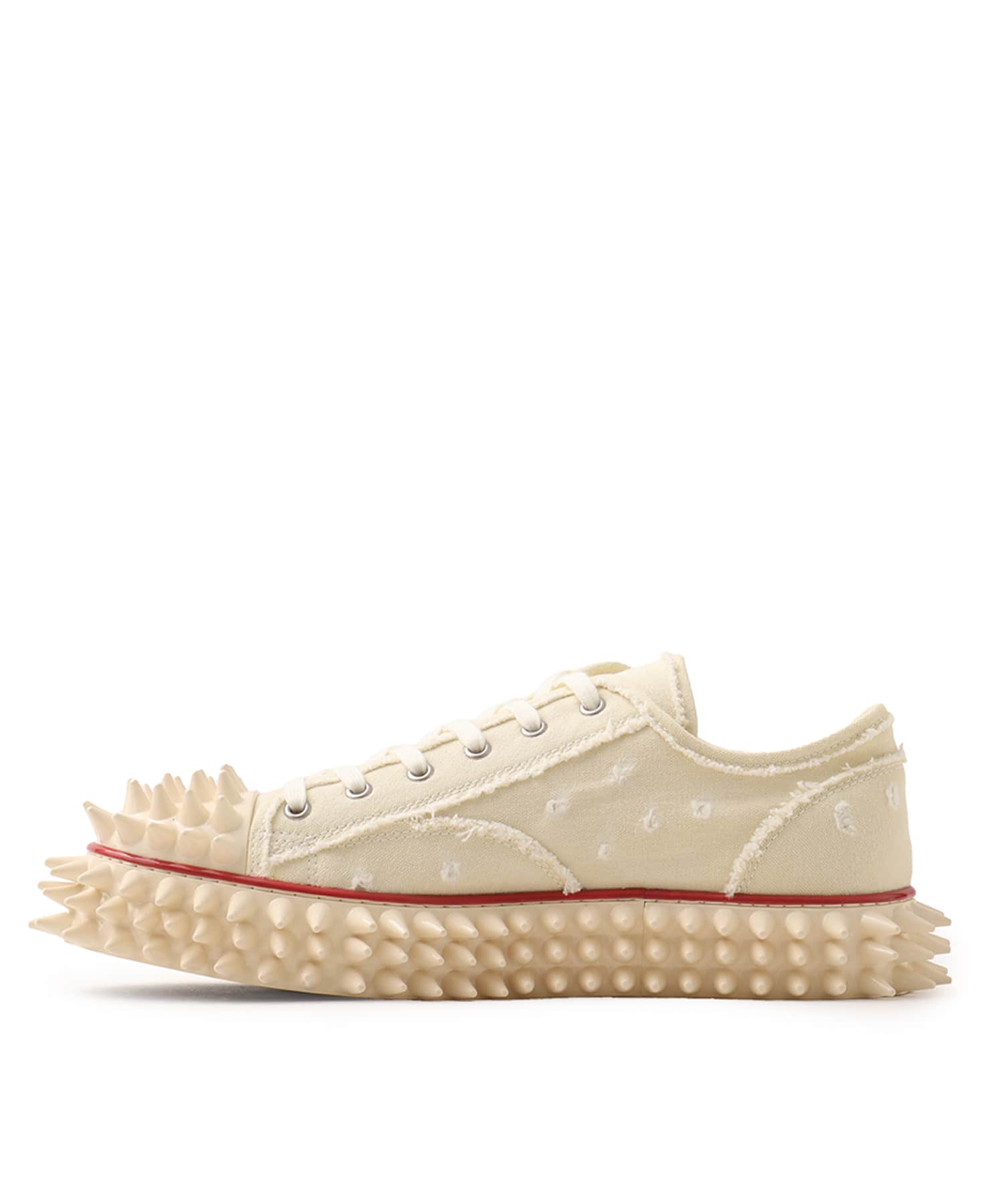 doublet SPIKY CANVAS SNEAKER IVORY（ダブレット スパイキー