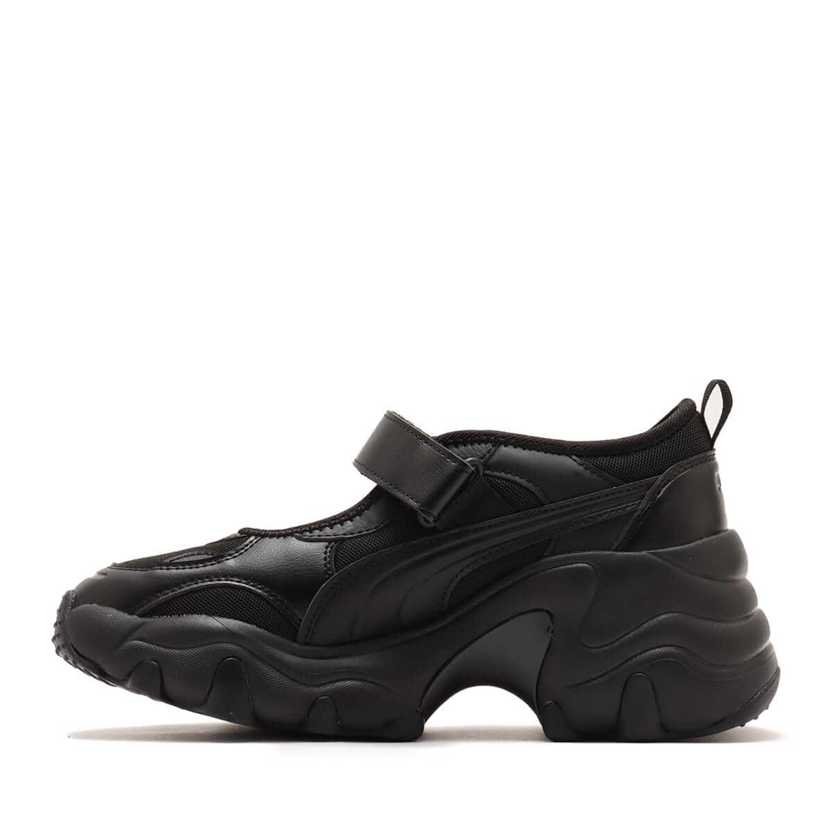 PUMA PULSAR WEDGE WNS SANDAL PUMA BLACK-PUMA AGED SILVER（プーマ