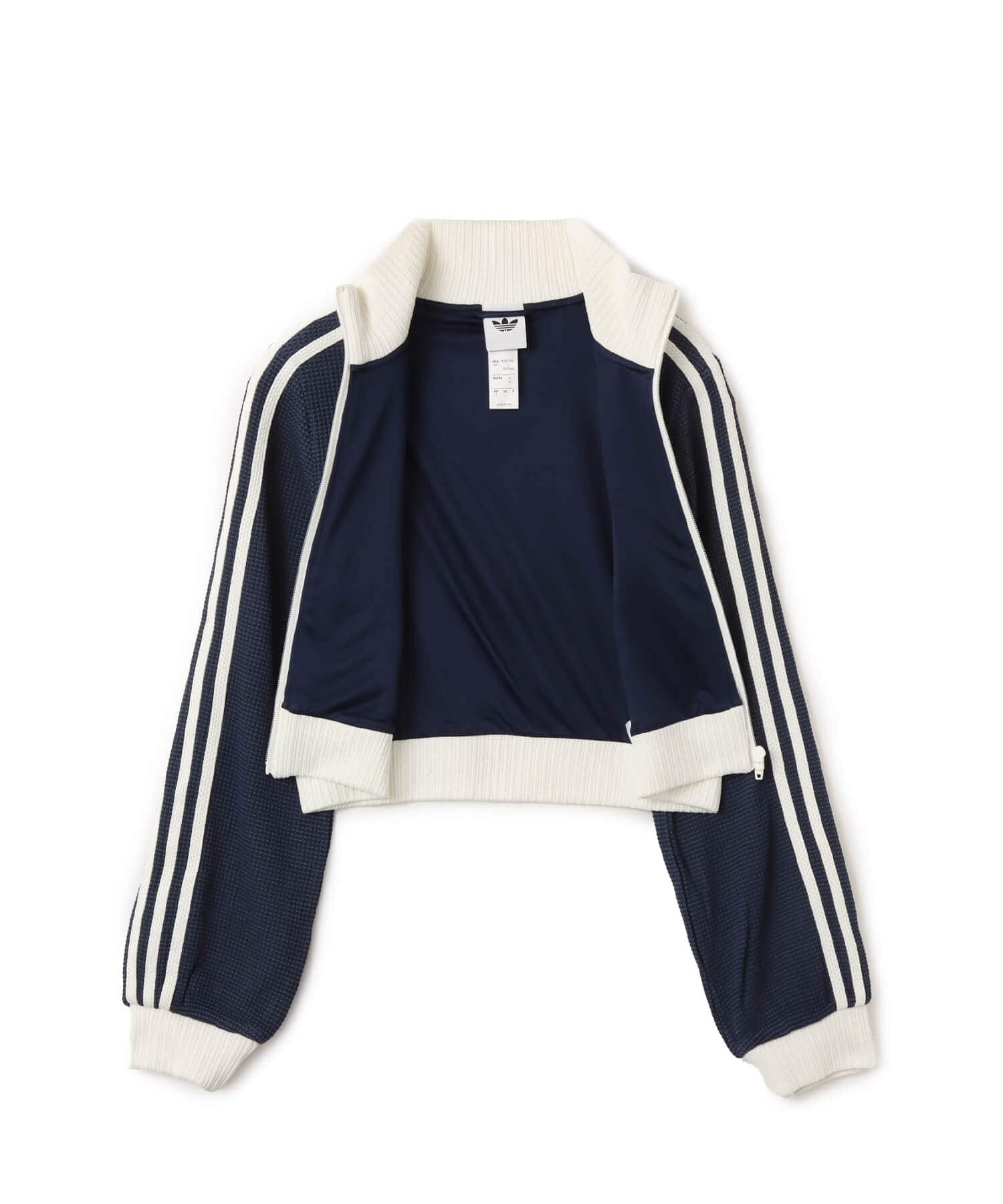 adidas CROP TRACK TOP ナイトインディゴ/オフホワイト（アディダス