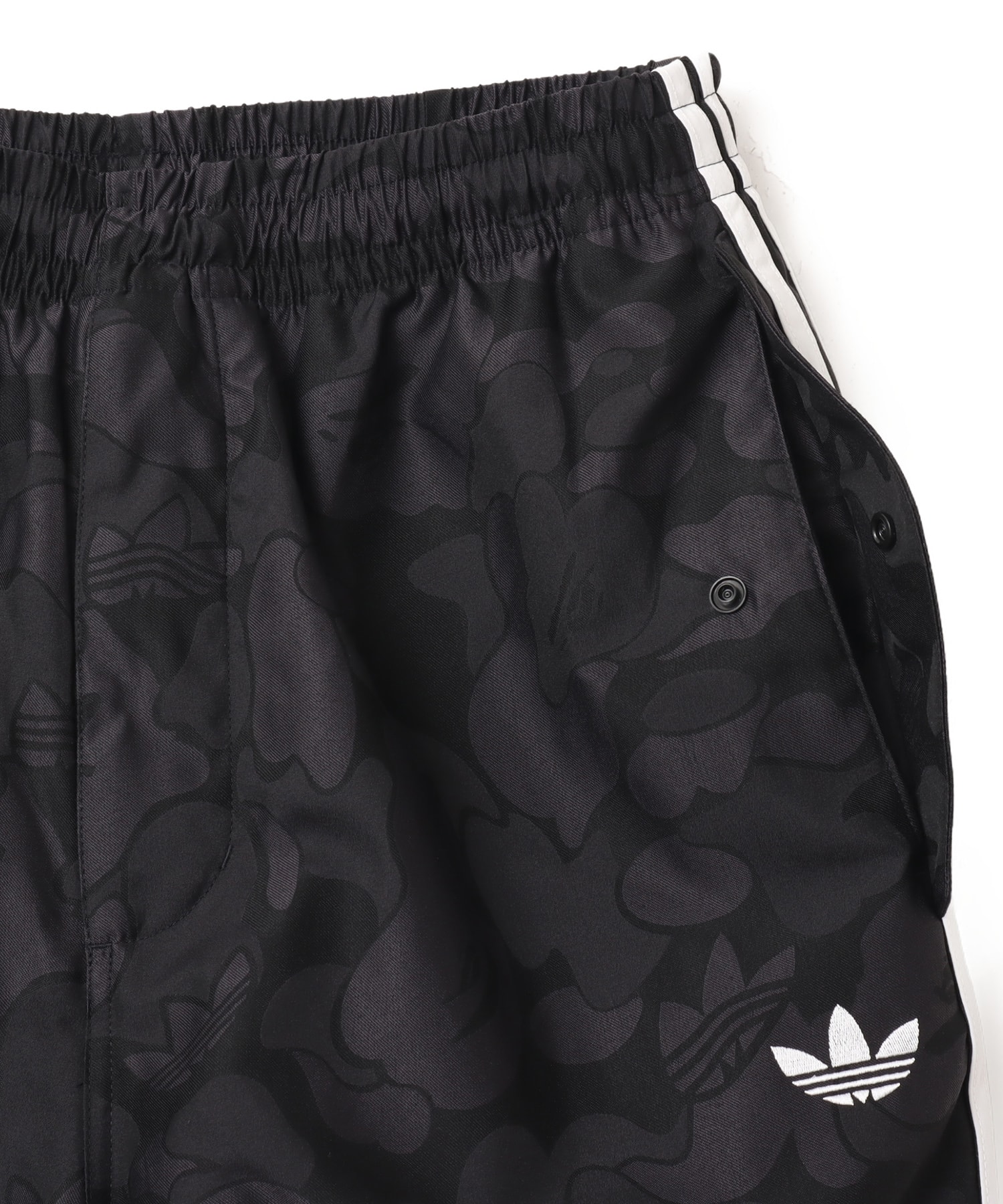 adidas JACQUARD PANTS BAPE ブラック（アディダス ジャカード パンツ