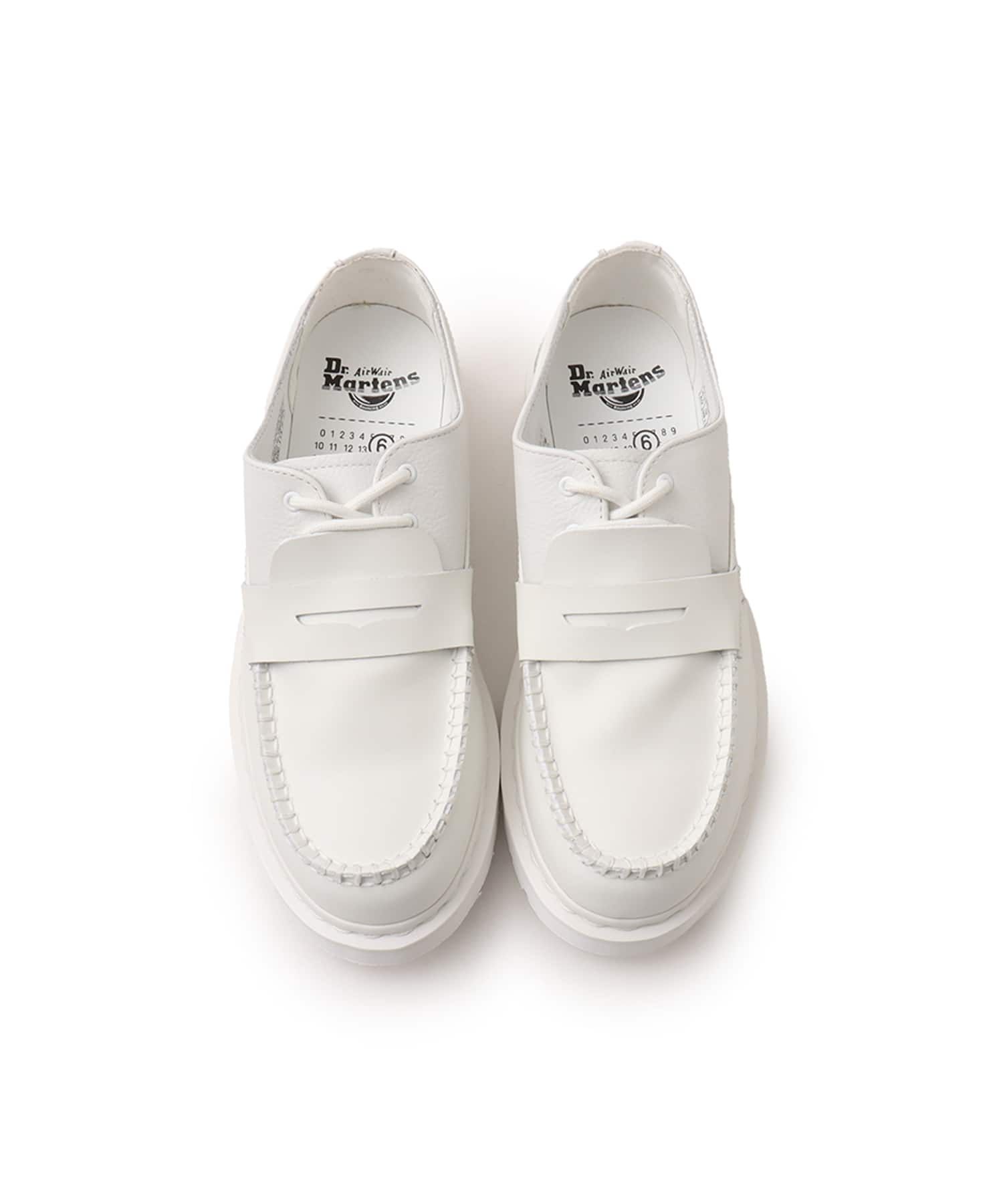 MM6 x DR MARTENS 1461 PENTON - MASH UP Vintage Smooth/White
