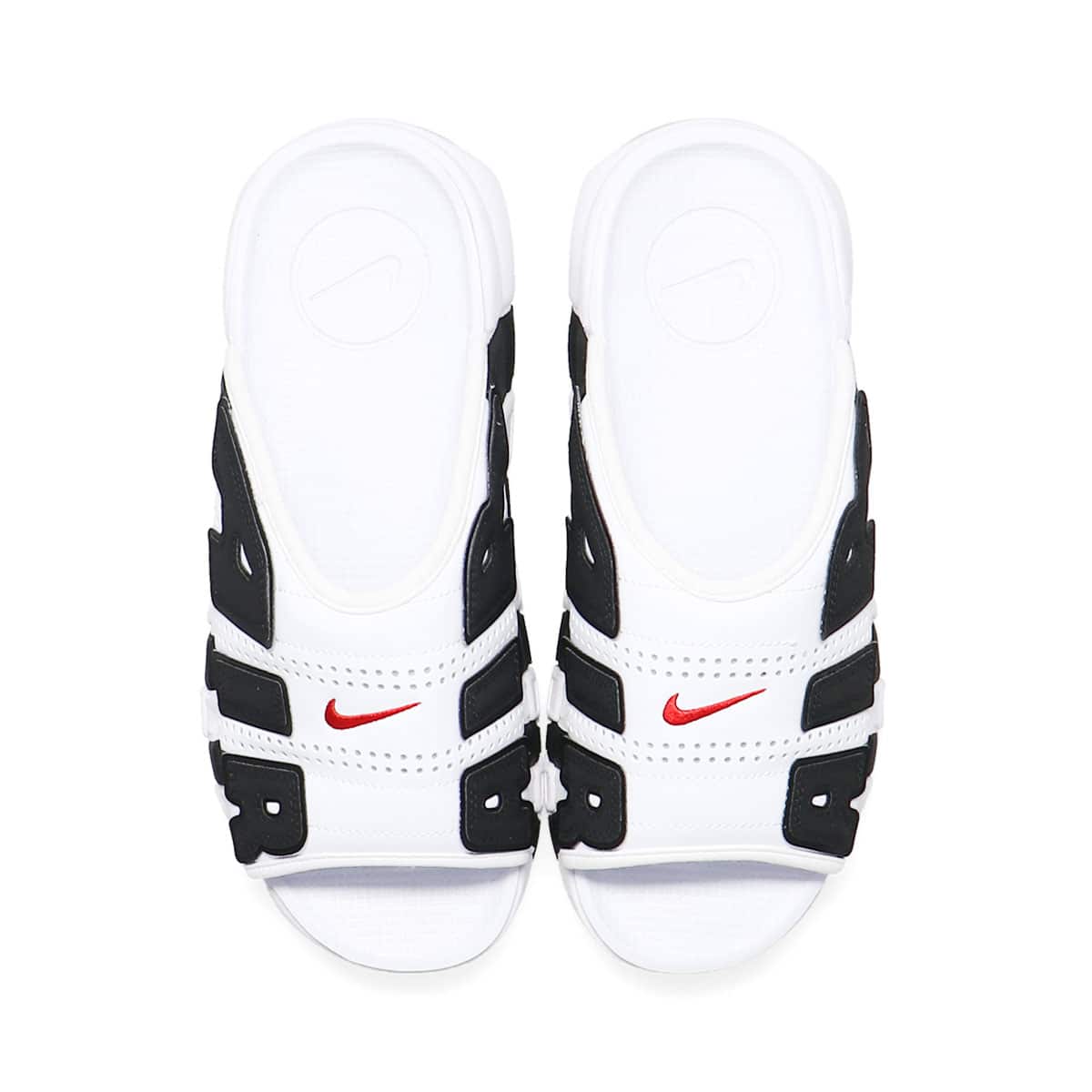 NIKE AIR MORE UPTEMPO SLIDE WHITE/VARSITY RED-BLACK 23SU-I（ナイキ