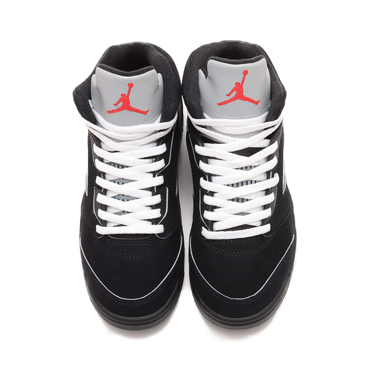 JORDAN BRAND JORDAN 5 RETRO OG (PS) BLACK/WHITE-METALLIC SILVER