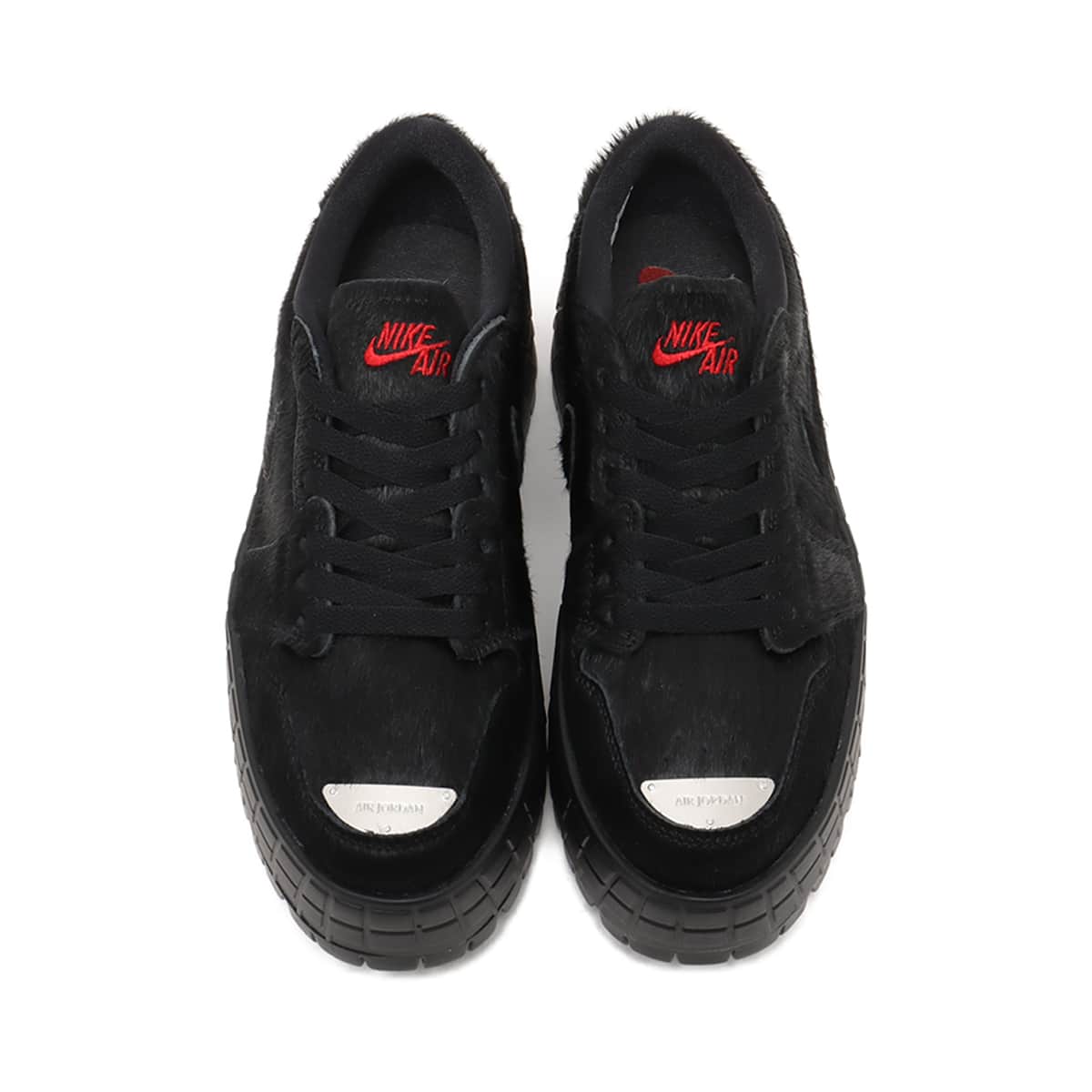 JORDAN BRAND W AIR JORDAN 1 BROOKLYN LOW BLACK/GYM RED-BLACK