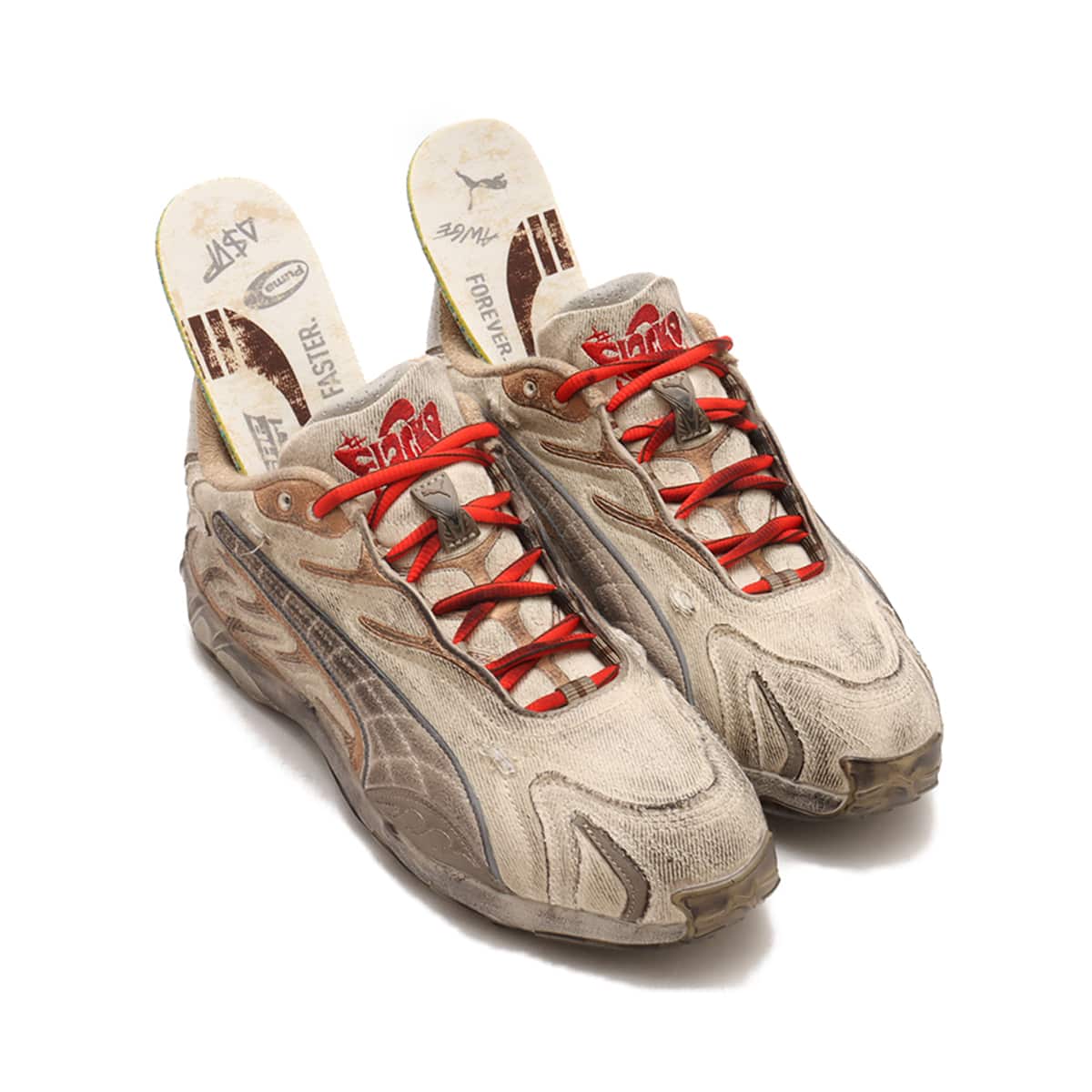 PUMA X A$AP ROCKY INHALE DISTRESSED ALPINE SNOW-PUMA SILVER-SAND