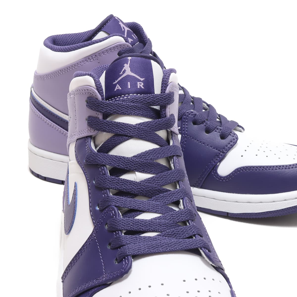 JORDAN BRAND AIR JORDAN 1 MID SKY J PURPLE/SKY J PURPLE-WHITE