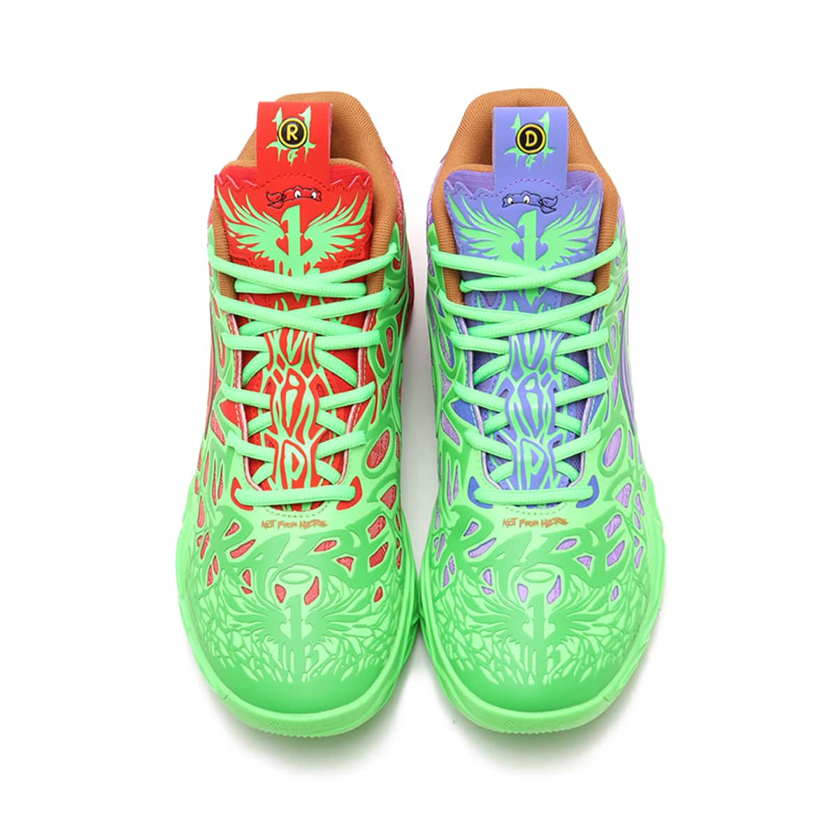 PUMA MB.04 TMNT R&D FLURO GREEN PES-PUMA RED-DAR（プーマ MB.04