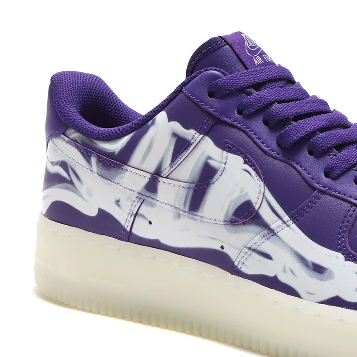NIKE AIR FORCE 1 '07 SKELETON QS COURT PURPLE/COURT PURPLE-WHITE