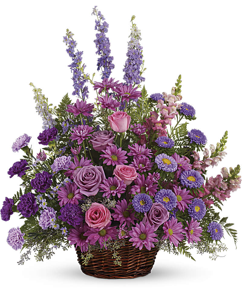 Gracious Lavender Basket in Beaumont TX - Forever Yours Flower Shop