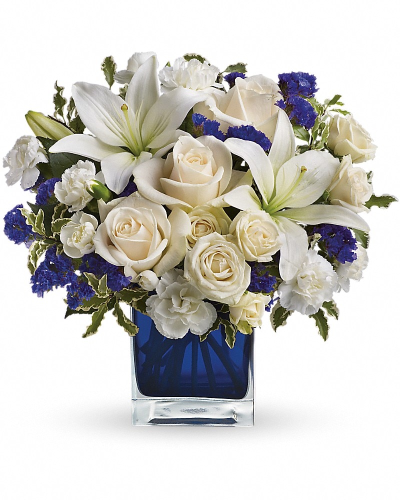 Teleflora's Sapphire Skies Bouquet in Bloomington IL - Original