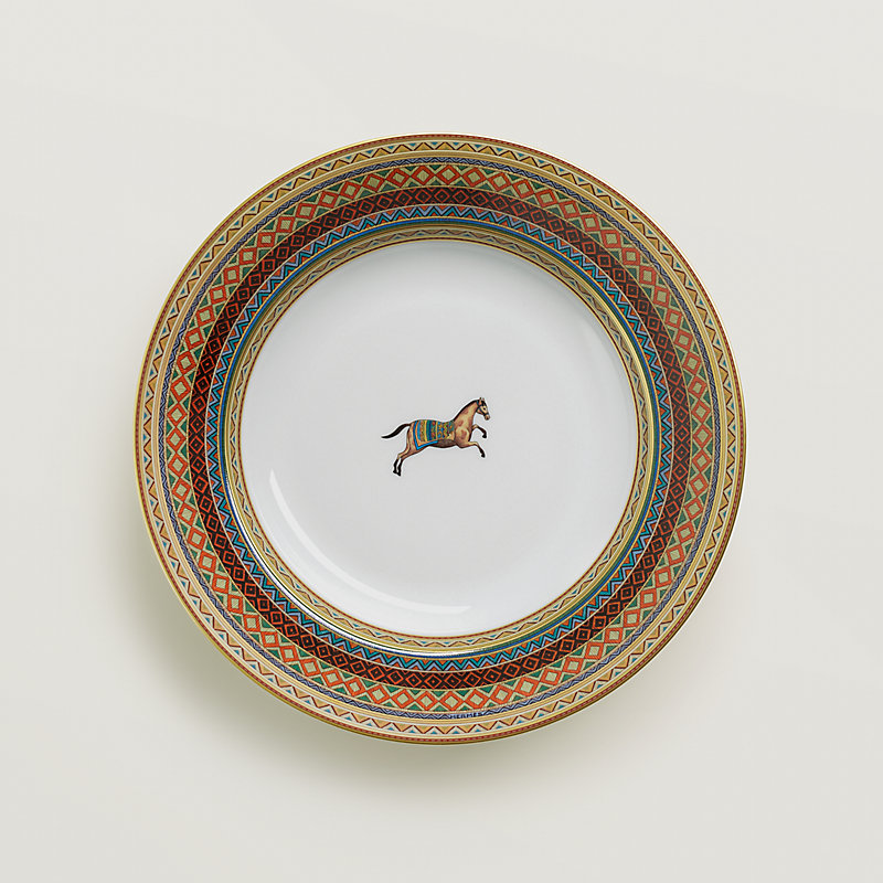 Cheval d'Orient soup plate | Hermès Mainland China