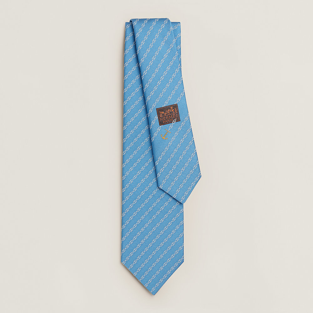 Jetez l'Ancre tie - Blue | Hermès USA
