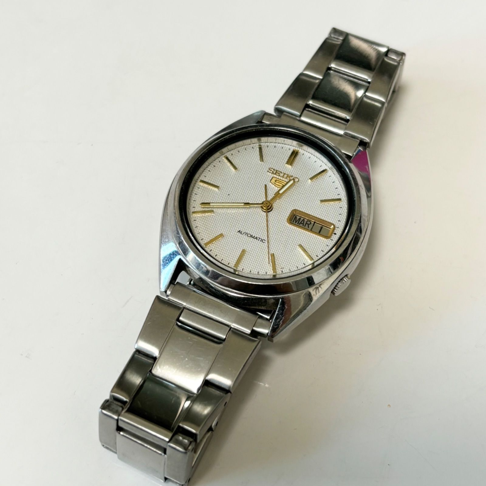 送料無料】SEIKO/セイコー/5/自動巻き腕時計/デイデイト/7009-3040