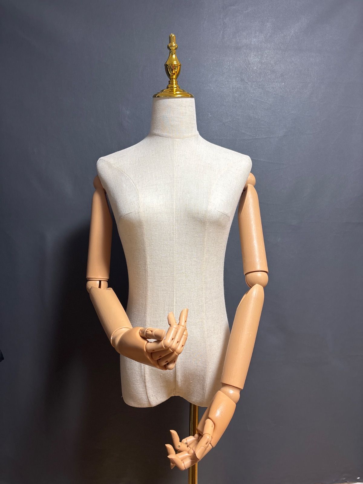 状態(A)-極美品】レディース トルソー 腕付き アクセサリーセット可