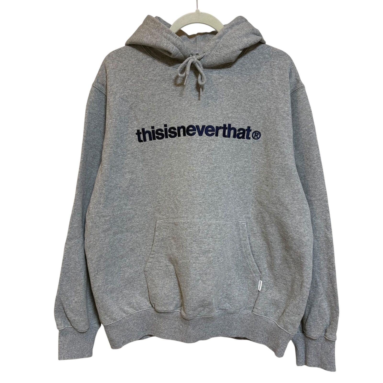 古着 thisisneverthat ディスイズネバーザット パーカー グレー L