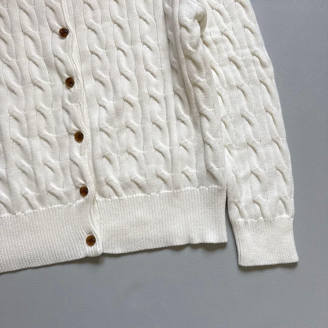 未使用 タグ付き ポロラルフローレン カーディガン ケーブルニット
