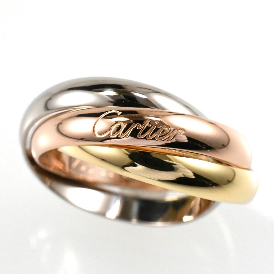 Cartier カルティエ トリニティリング MM クラシック スリーカラー 3連