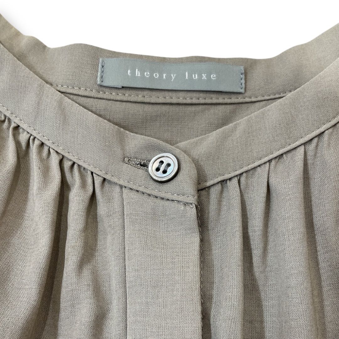 tkeory luxe セオリーリュクス フレンチスリーブギャザーブラウス