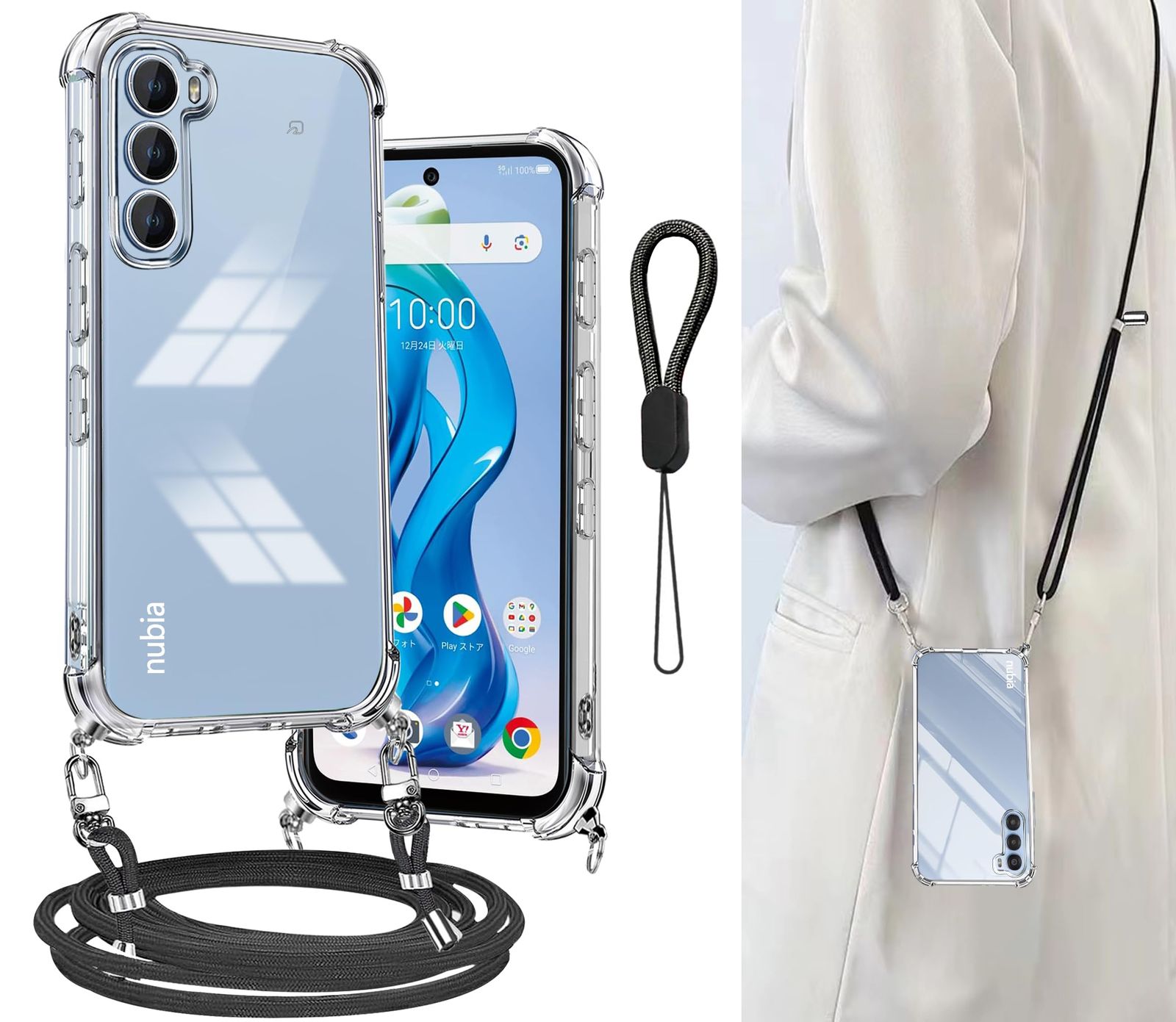 Cokkas Nubia S 5G ケース ZTE Nubia S 5G (A403ZT) ケース ショルダー