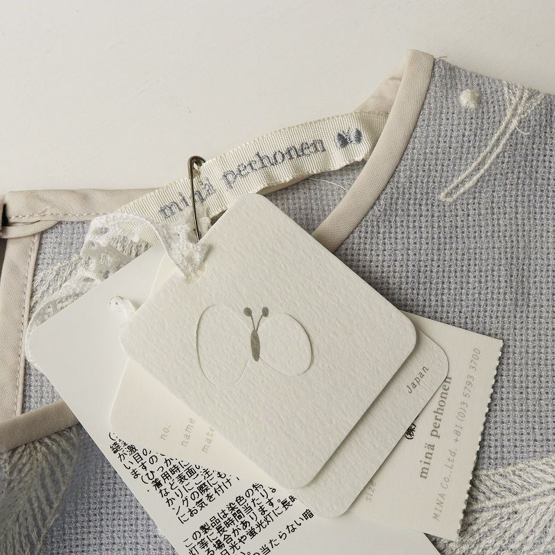 未使用 2023SS ミナペルホネン mina perhonen feather dance クルー