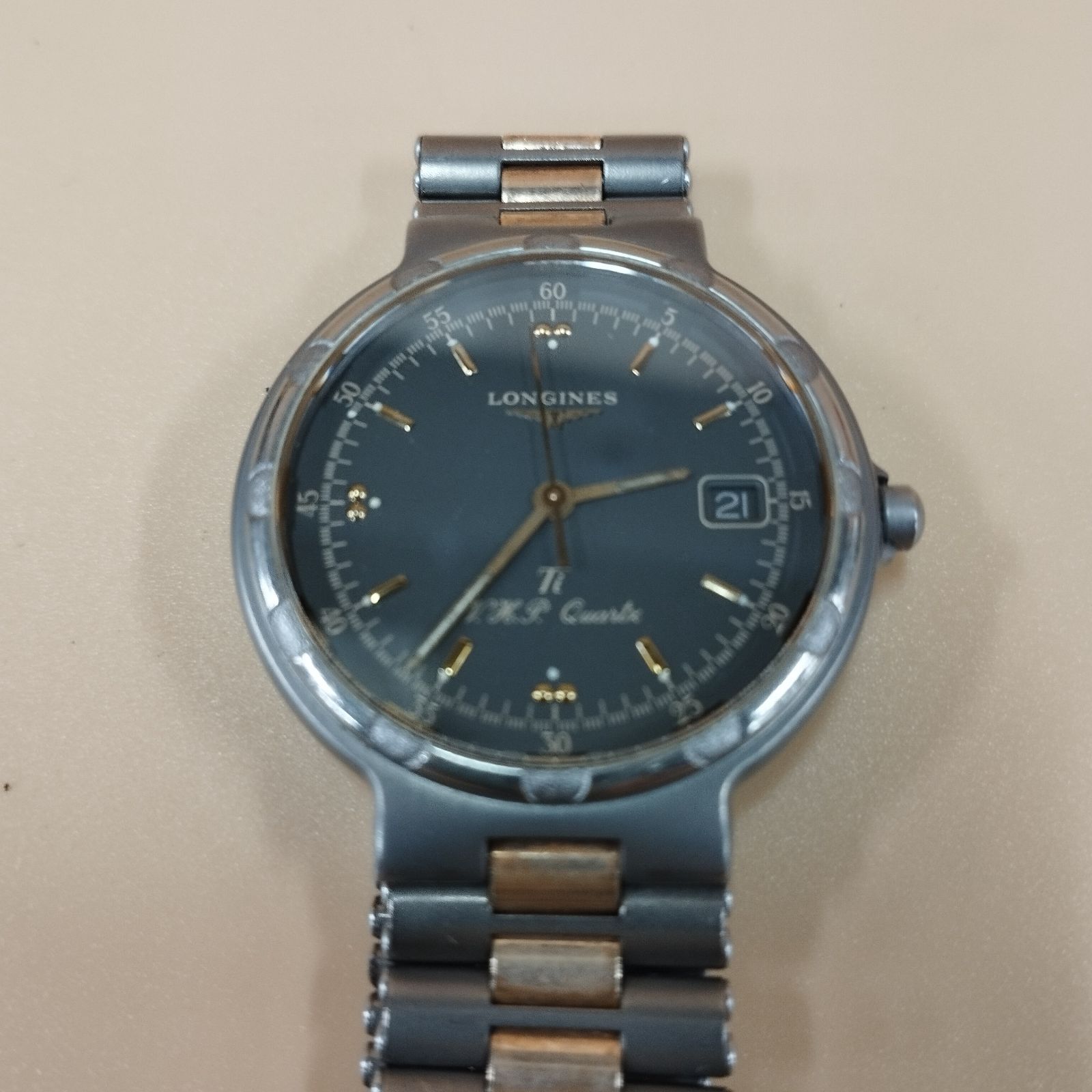 D36005】ジャンク LONGINES ロンジン Conquest コンクエスト TITANIUM