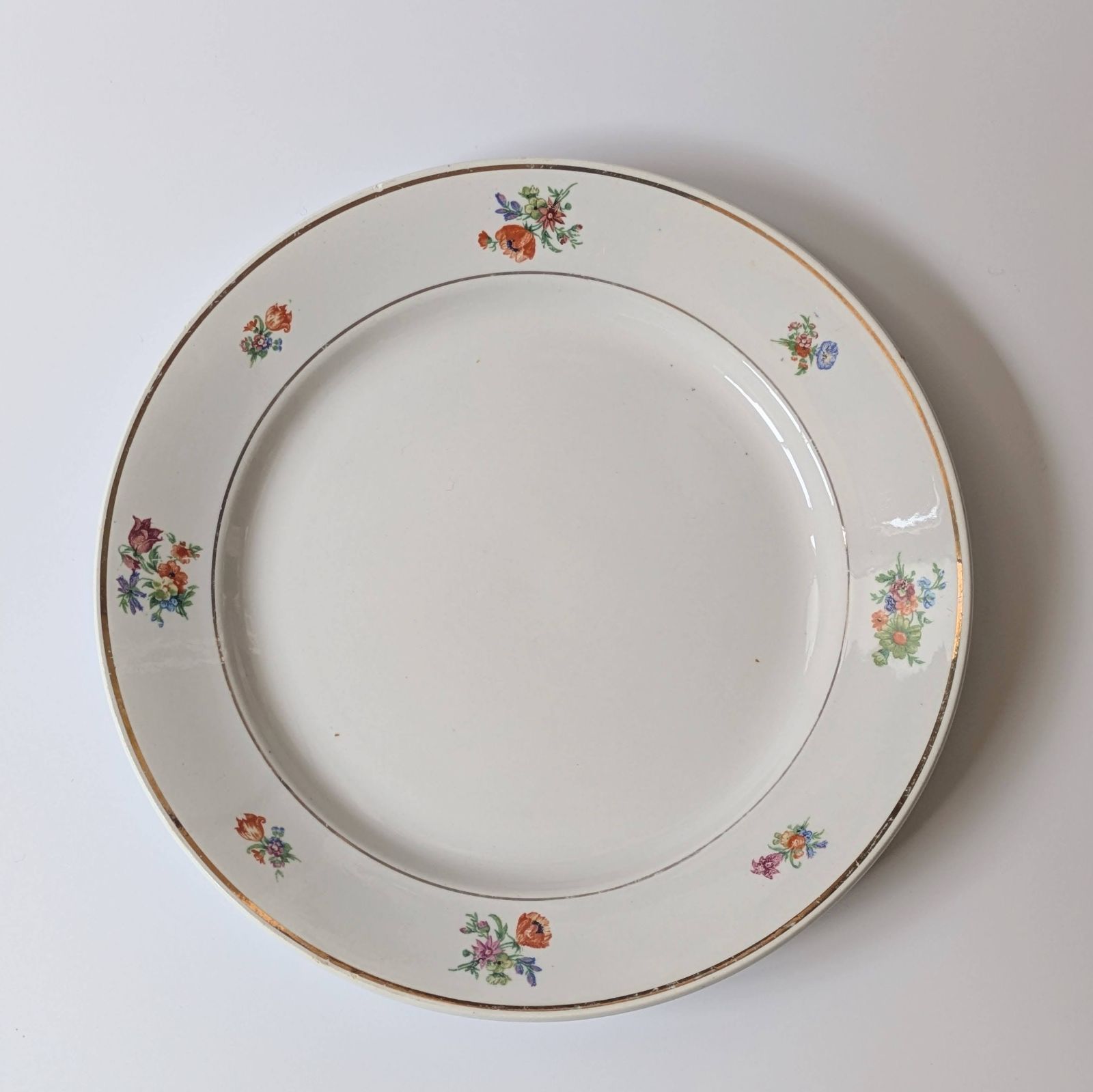 フランスアンティーク プレート リュネビル フローラルB - メルカリ